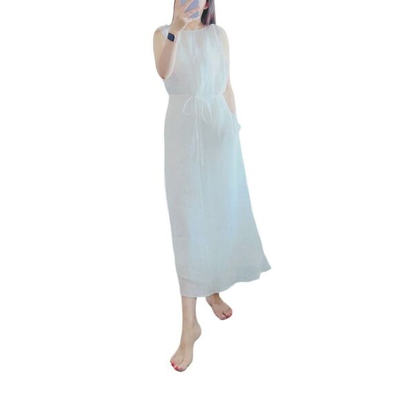 The Row betrays linen midi dress ivory XS - Picture 4 of 12